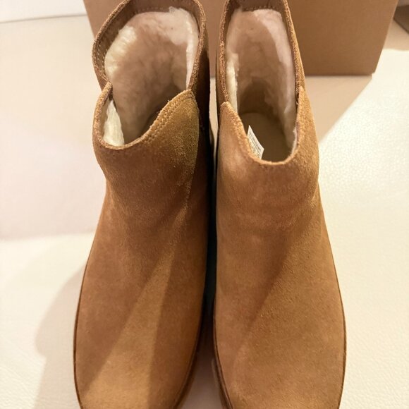 NIB UGGS AUSTRAILA UGG ALINA MINI PLATFORM BOOTS SIZE 8 CHESTNUT - Picture 5 of 12